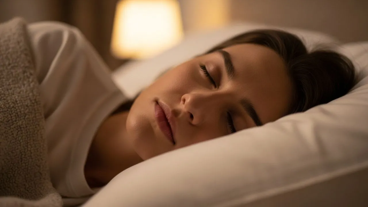 What Does It Mean to Fall Asleep Fast? Person peacefully drifting to sleep with closed eyes and relaxed breathing